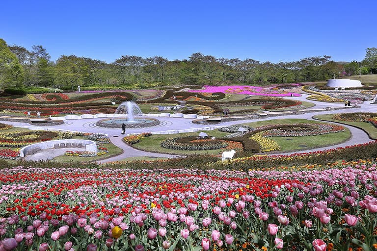 国営みちのく杜の湖畔公園